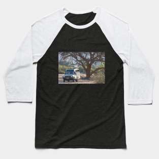 Namibia. Safari Vehicle under the Tree. Baseball T-Shirt